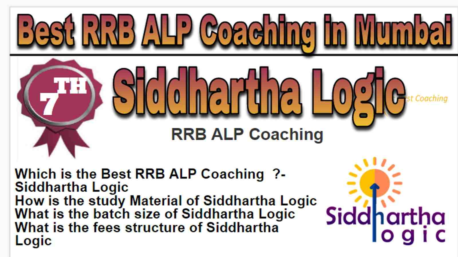 Rank 7 Best RRB ALP Coaching in Mumbai