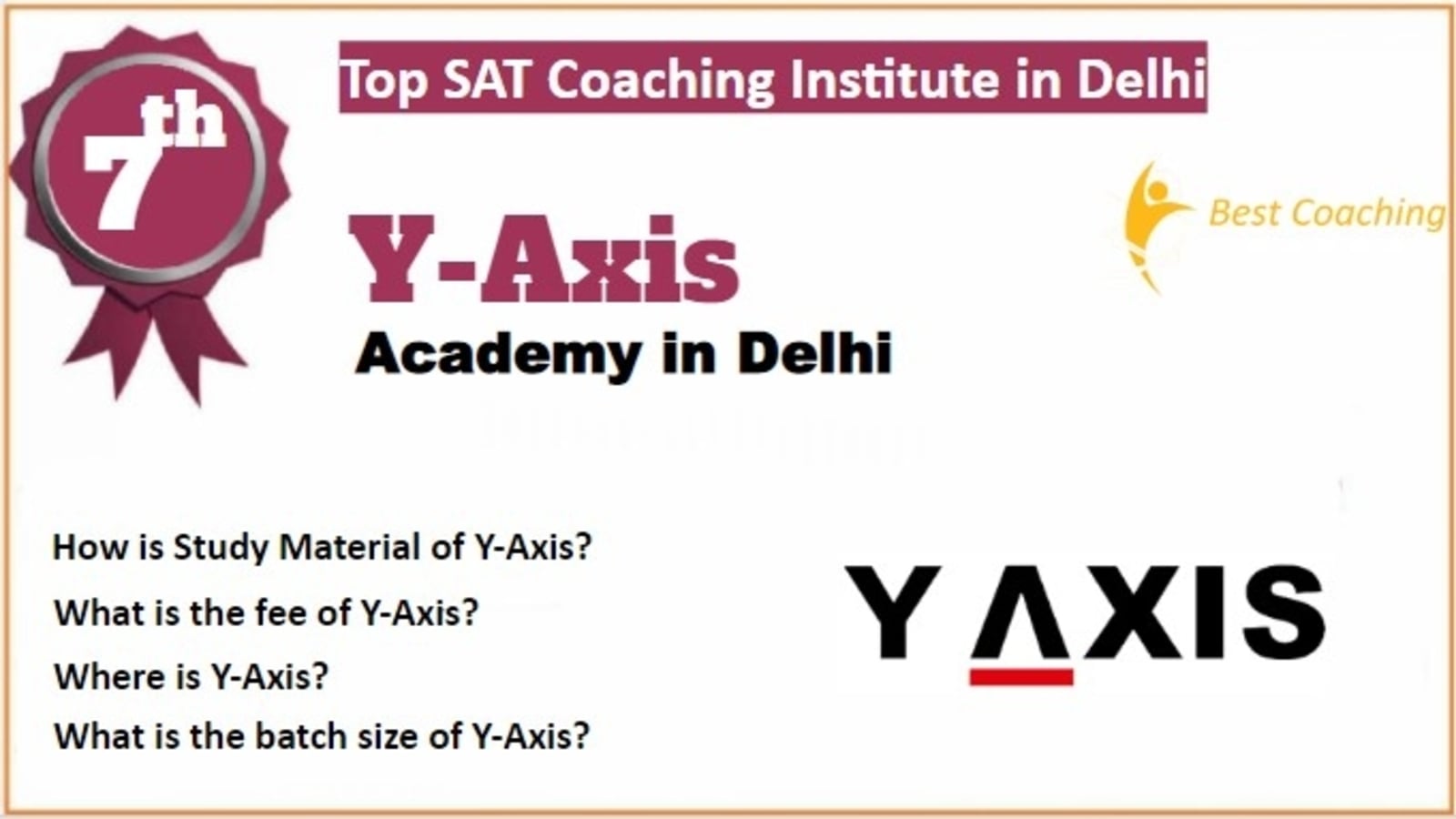 Rank 7 Best SAT Coaching in Delhi