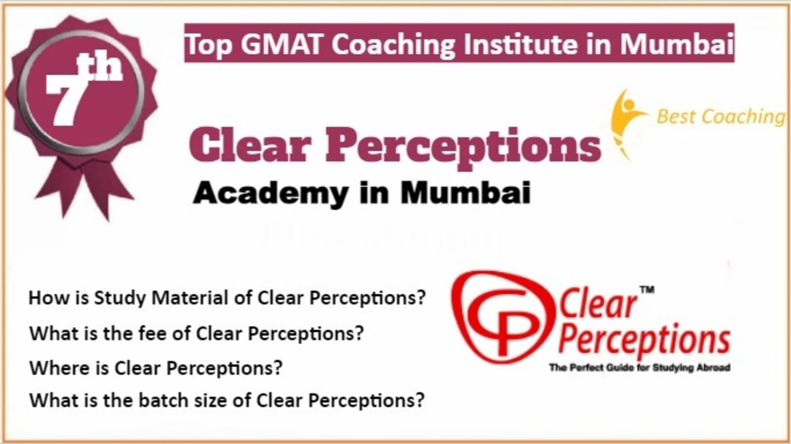 Rank 7 Top GMAT Coaching in Mumbai