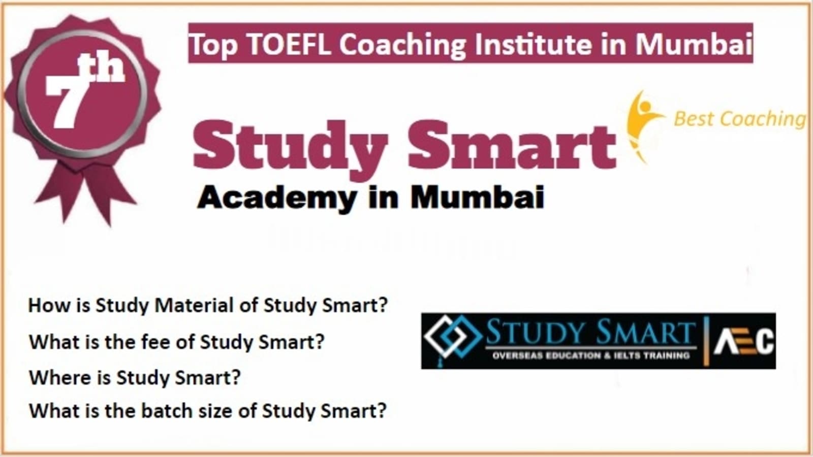 Rank 7 Top TOEFL Coaching in Mumbai