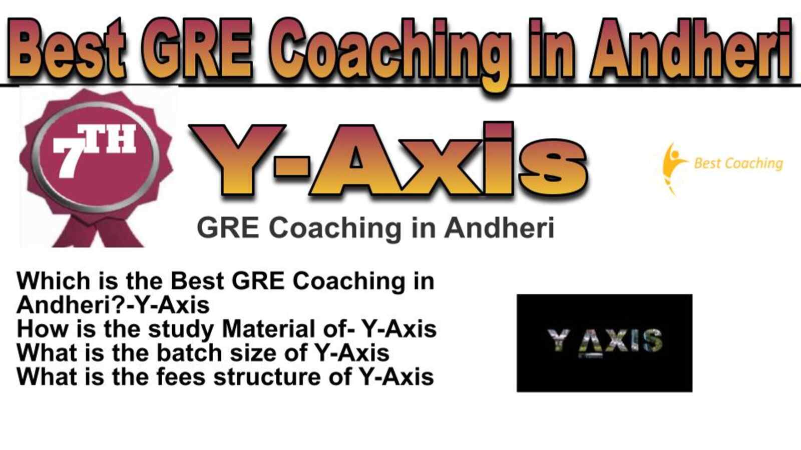 Rank 7 best GRE coaching in Andheri