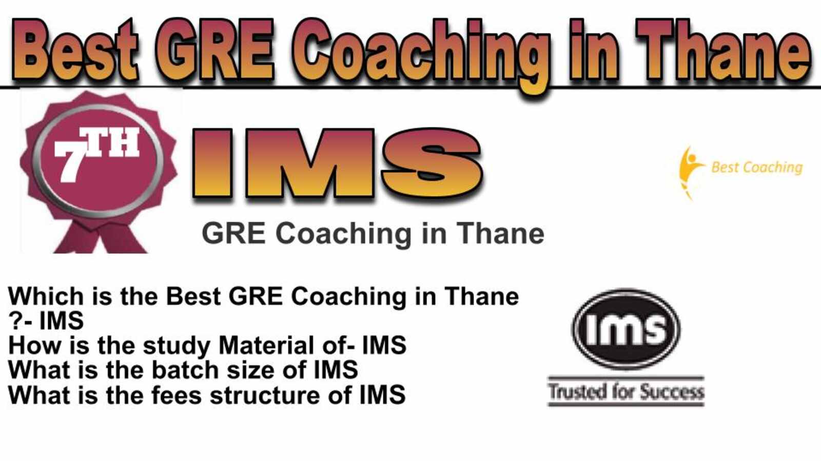 Rank 7 best GRE coaching in Thane
