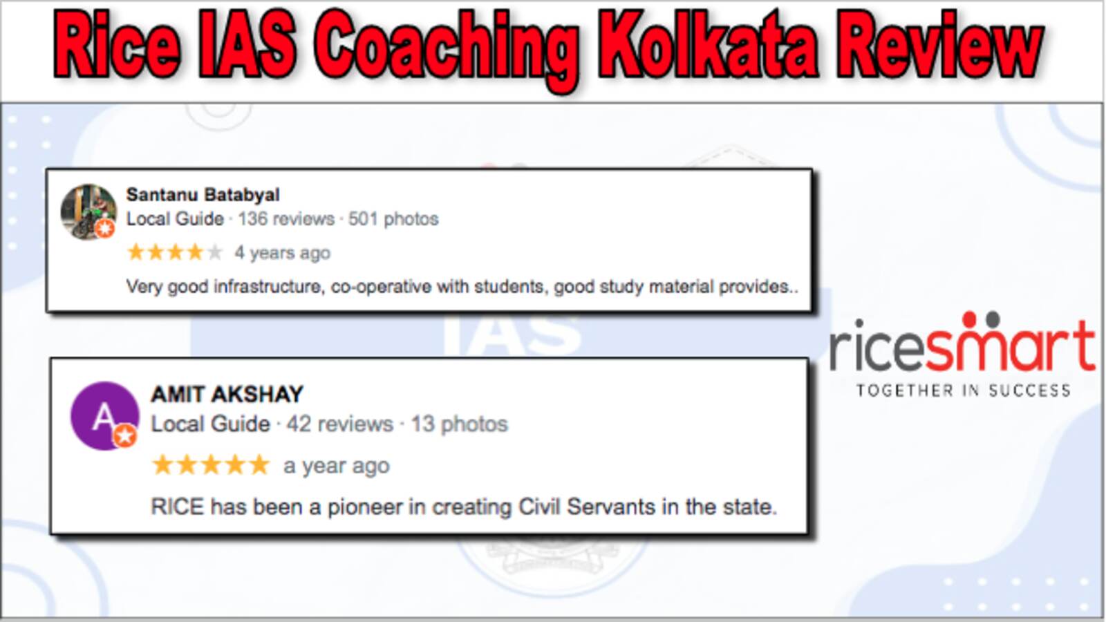 Rice IAS Coaching Kolkata Review