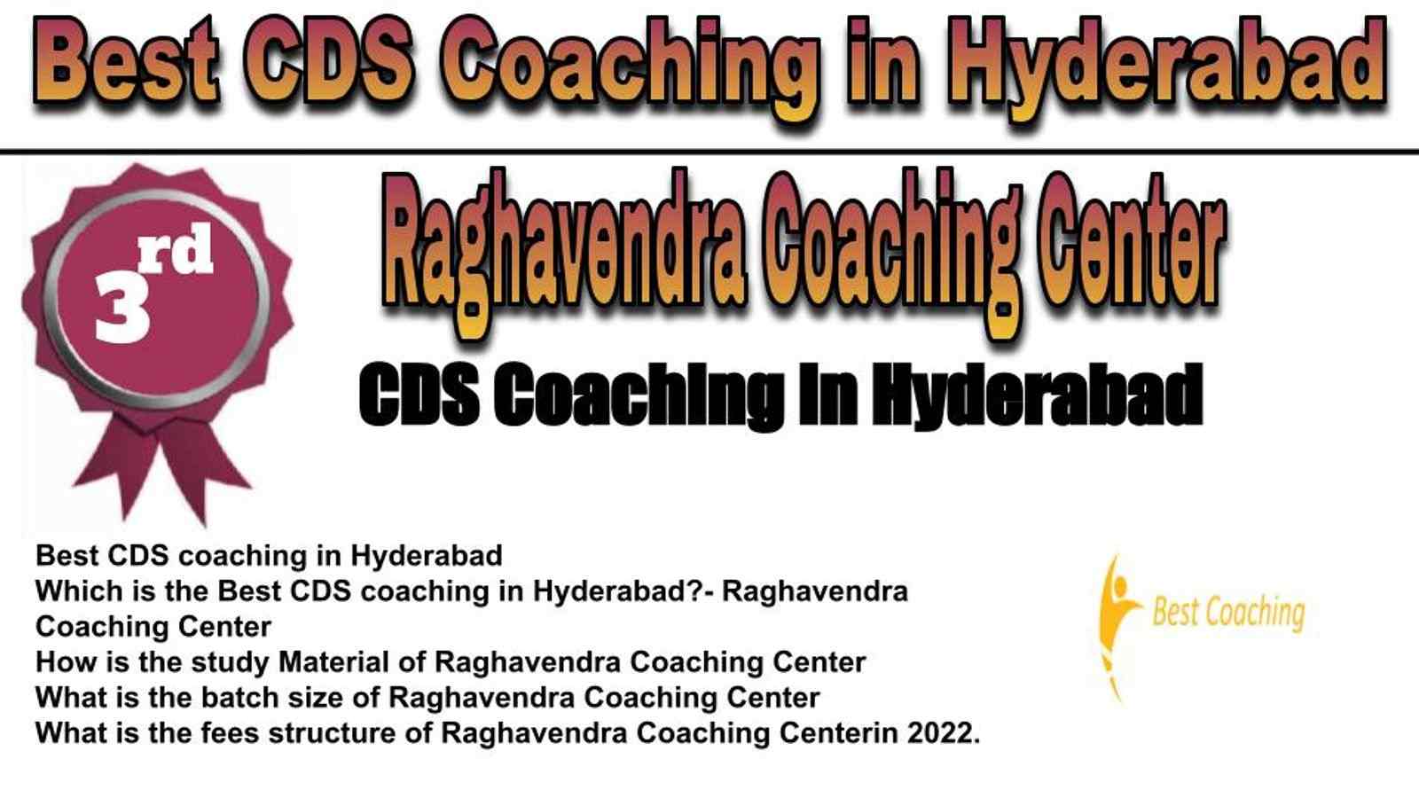 rank 3 BEST CDS COACHING IN Hyderabad