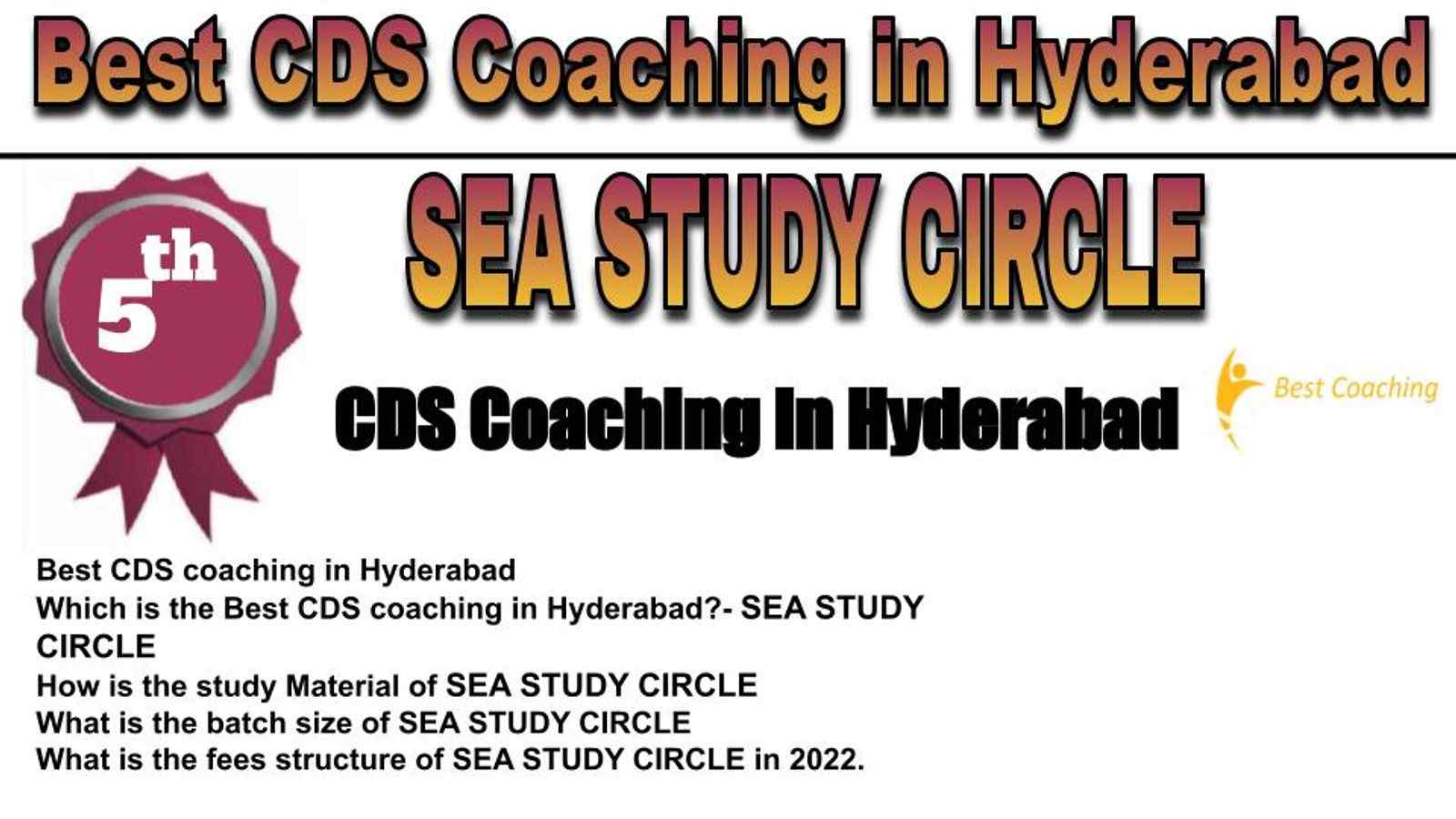 rank 5 BEST CDS COACHING IN Hyderabad