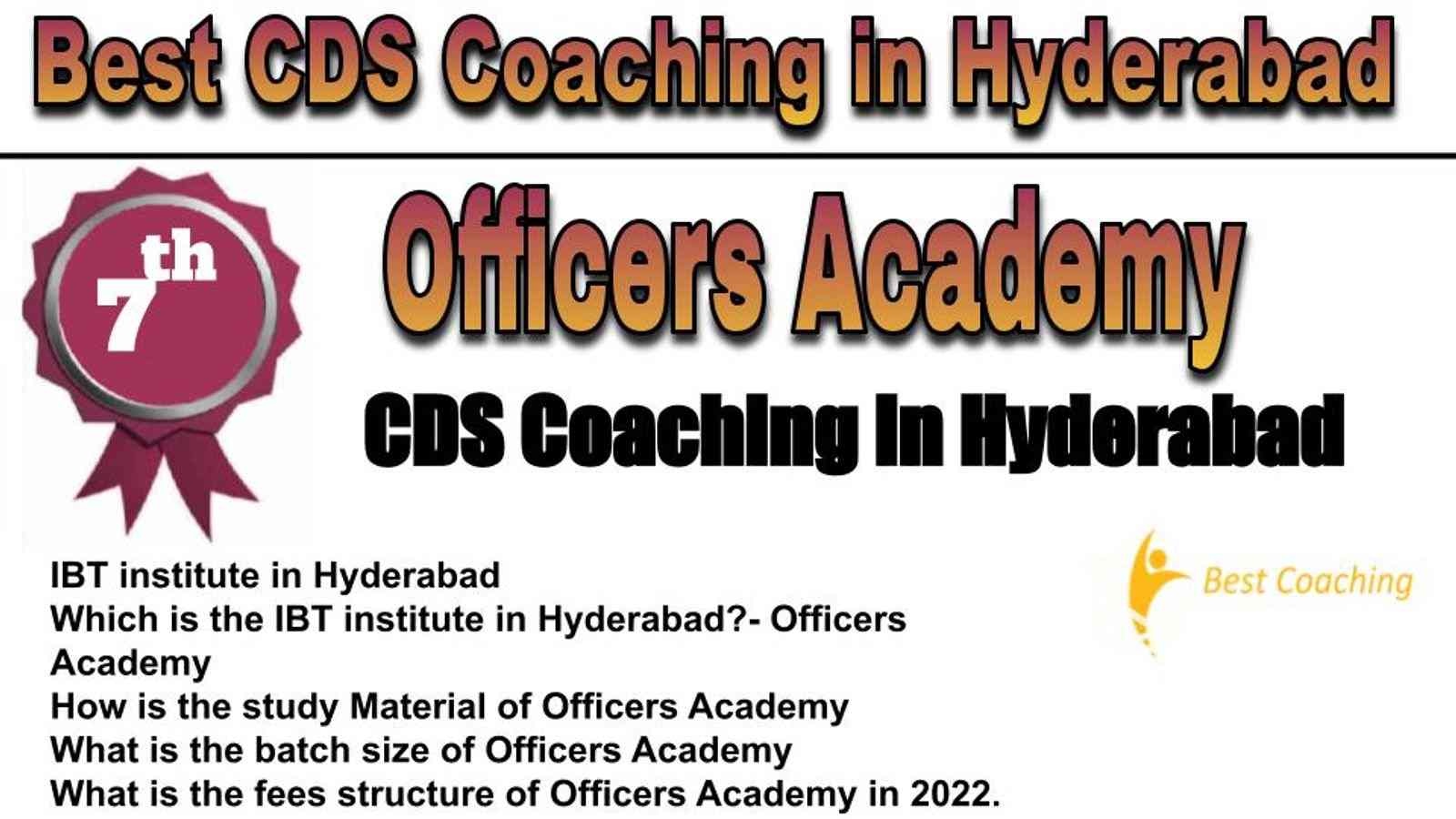 rank 7 BEST CDS COACHING IN Hyderabad