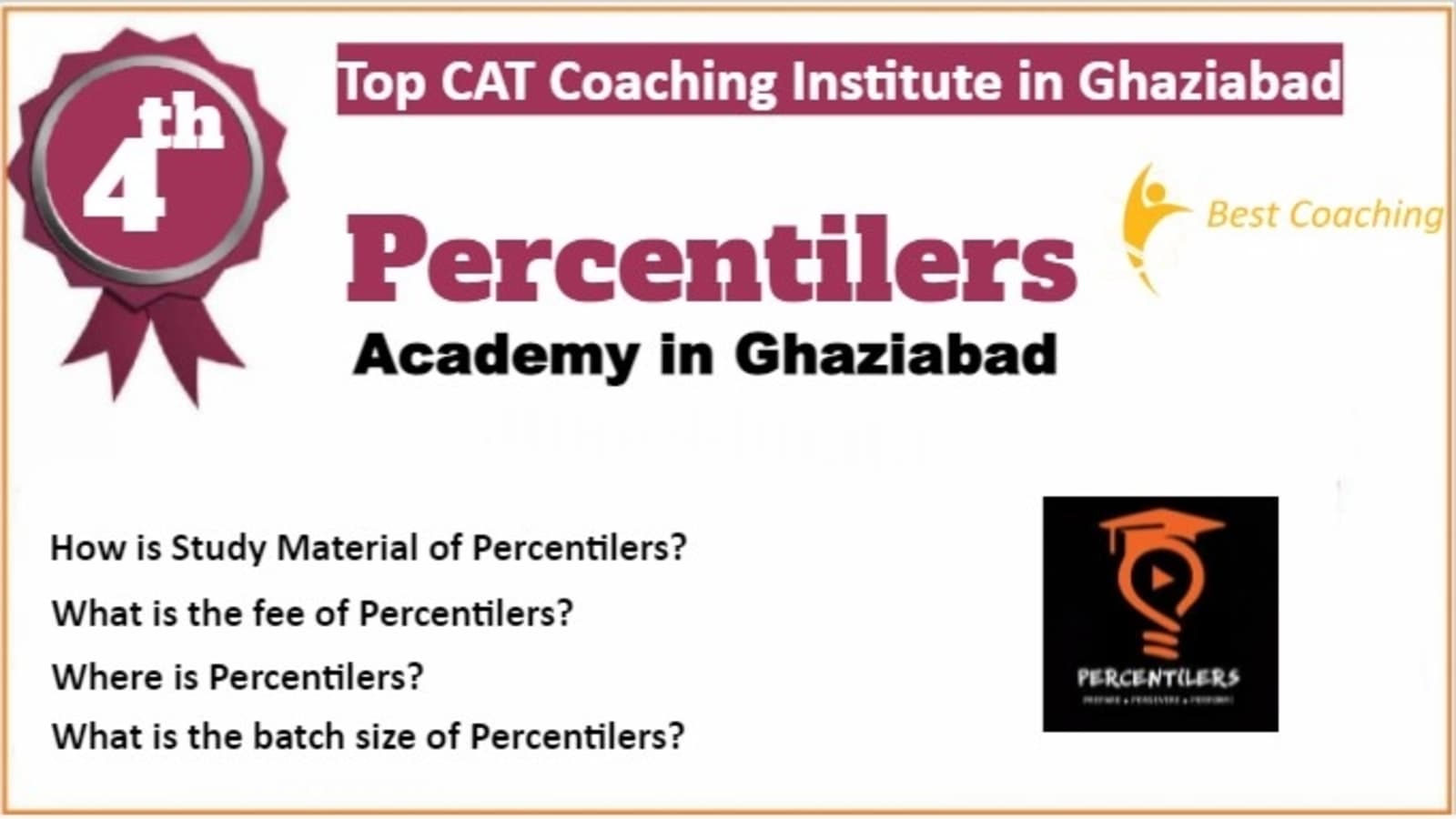 Rank 4 Best CAT Coaching in Ghaziabad
