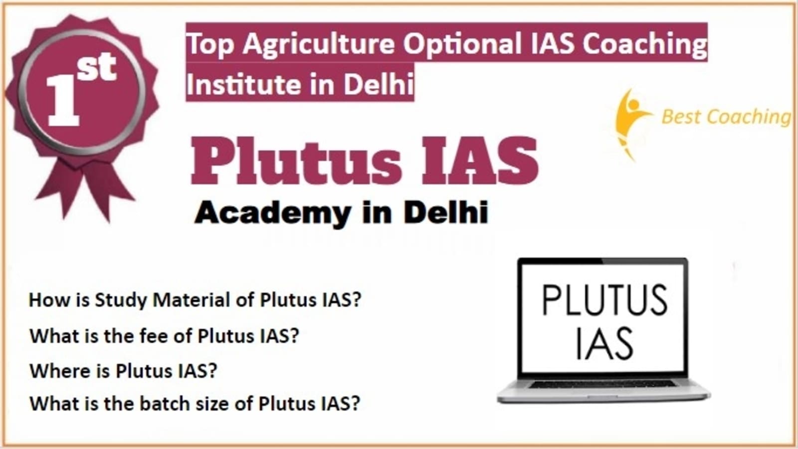 Rank 1 Best Agriculture Optional IAS Coaching in Delhi