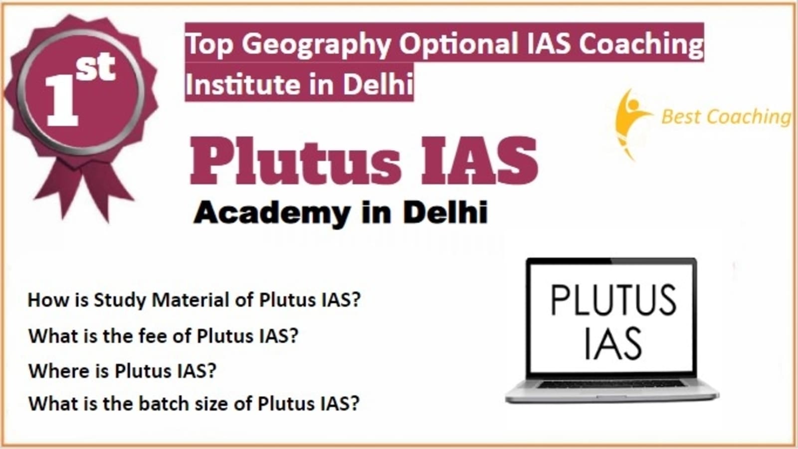 Rank 1 Best Geography Optional IAS Coaching 