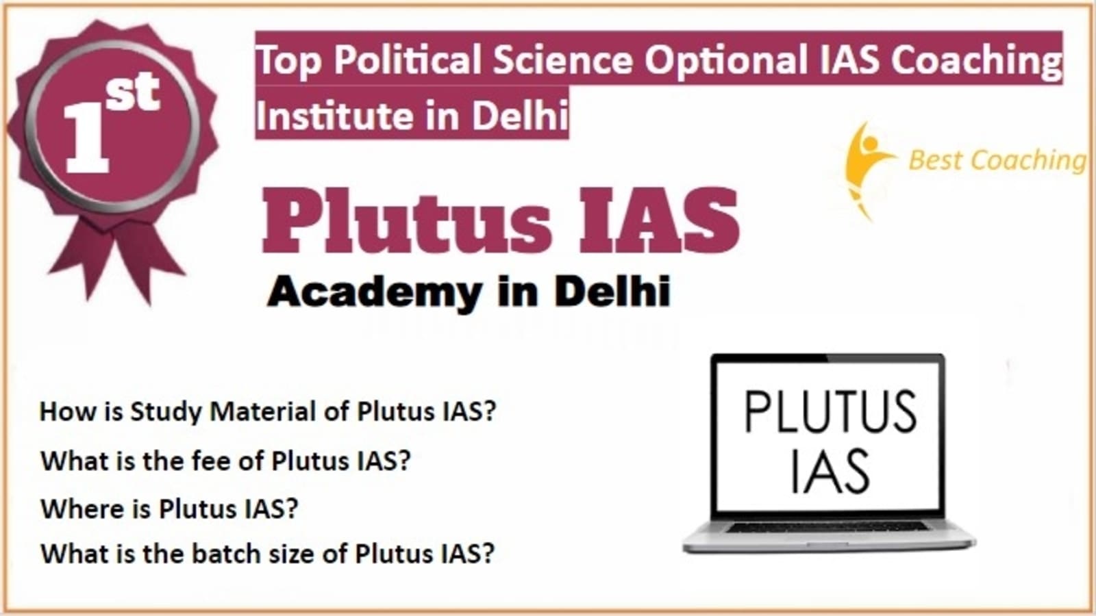 Rank 1 Best Political Science and International Relations Optional IAS Coaching 