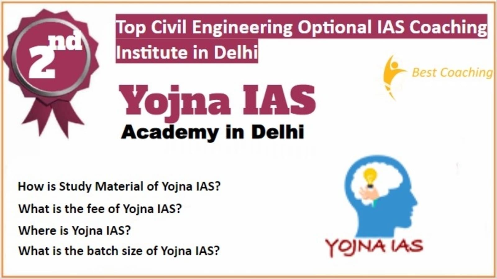 Rank 2 Best Civil Engineering Optional IAS Coaching in Delhi