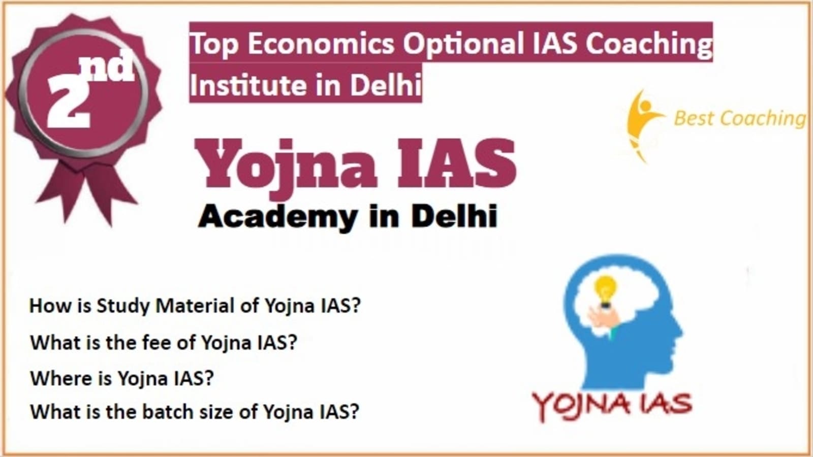 Rank 2 Best Economics Optional IAS Coaching in Delhi
