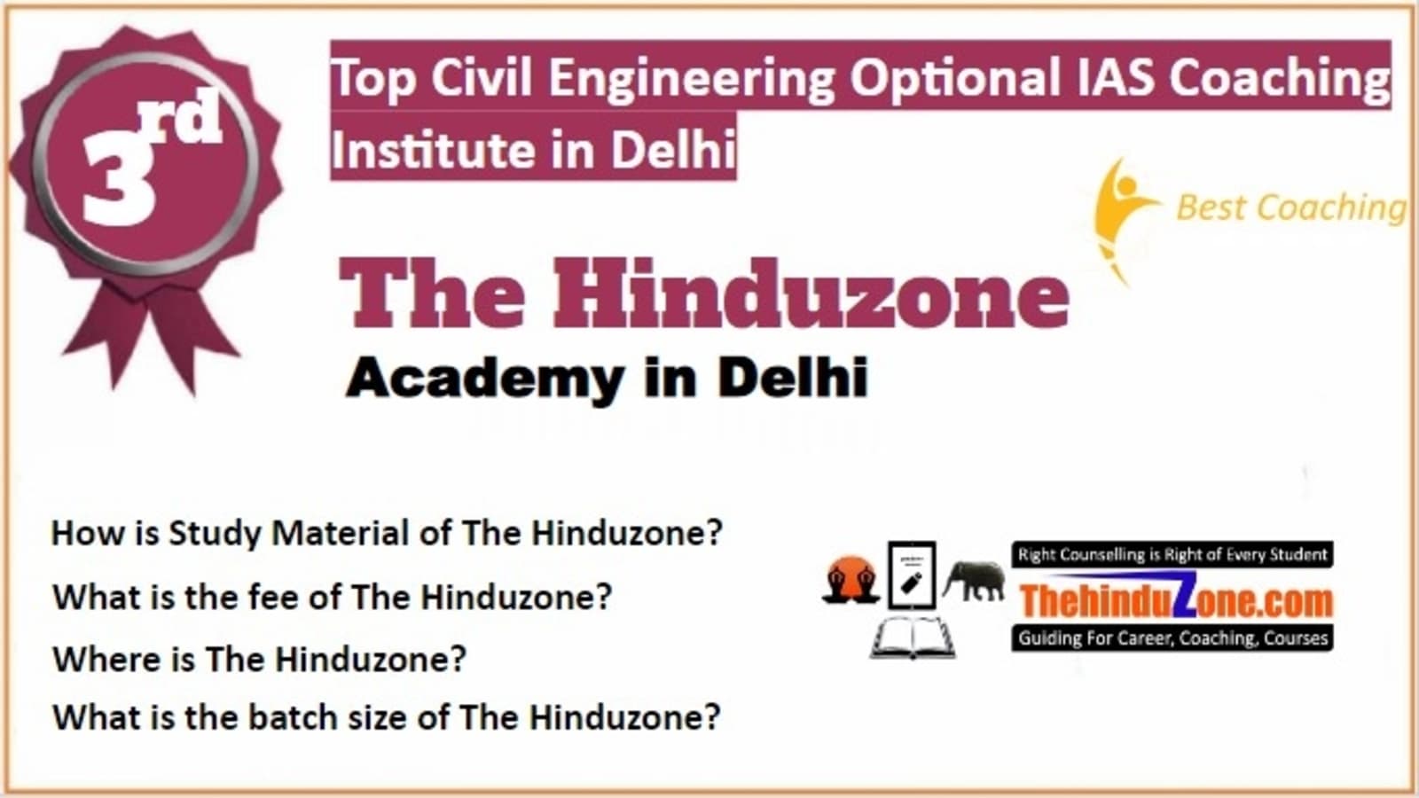 Rank 3 Best Civil Engineering Optional IAS Coaching in Delhi