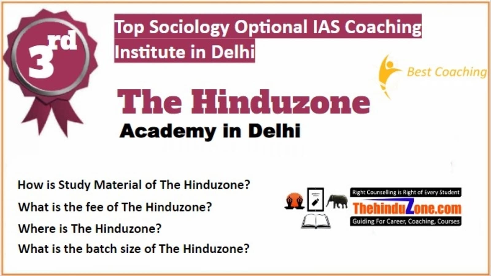 Rank 3 Best Sociology Optional IAS Coaching in Delhi