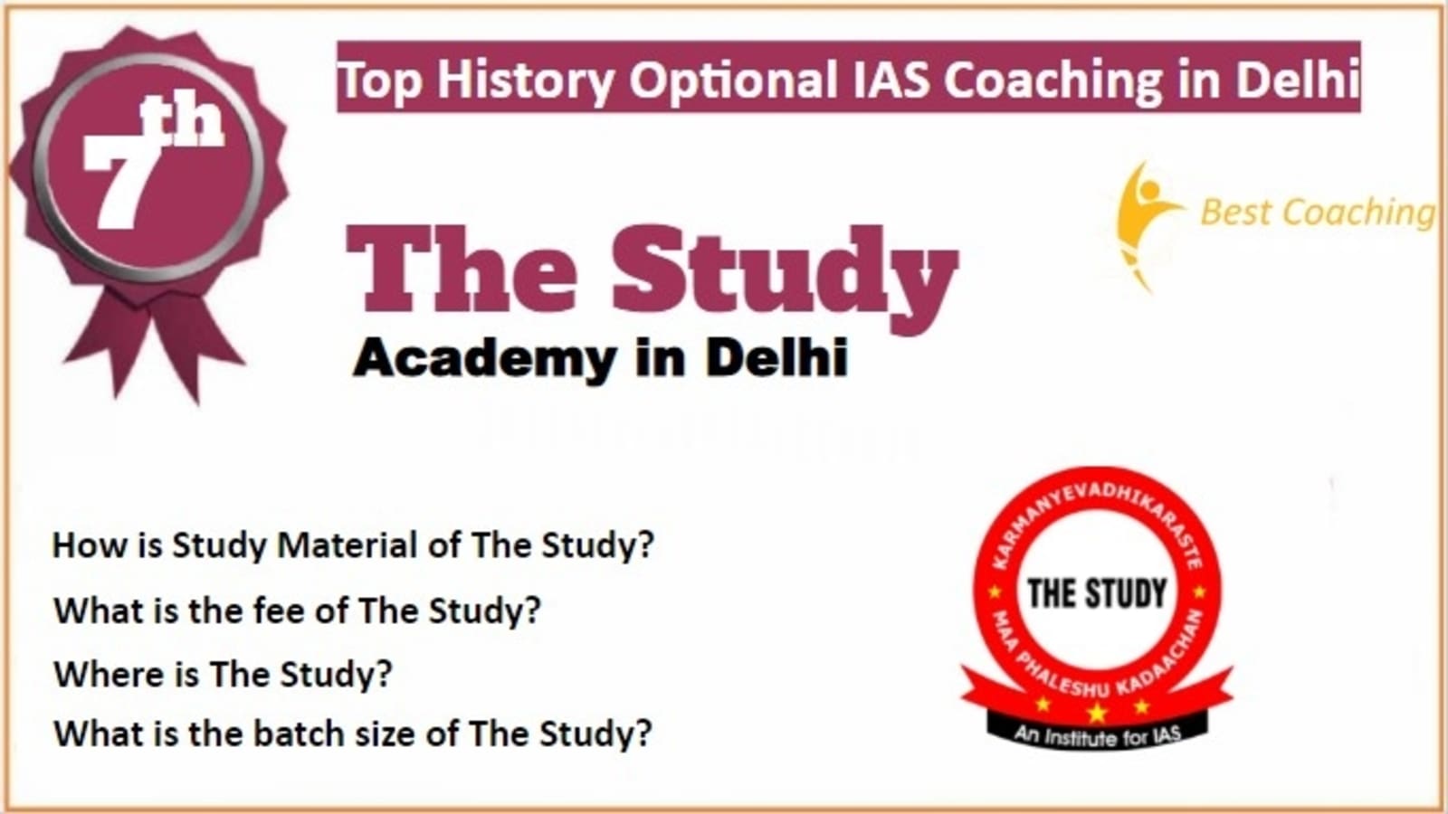 Rank 7 Best History Optional IAS Coaching. 7th Best History Optional IAS Coaching in Delhi Rank 7 Best History Optional IAS Coaching