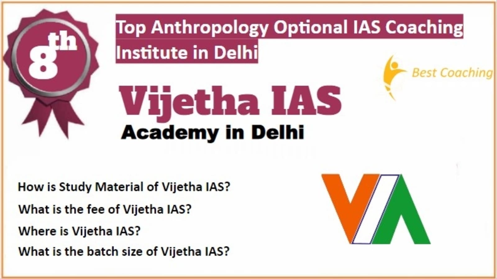 Rank 8 Best Anthropology Optional IAS Coaching 
