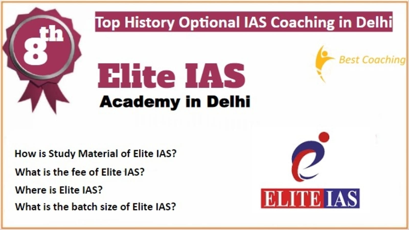 Rank 8 Best History Optional IAS Coaching 