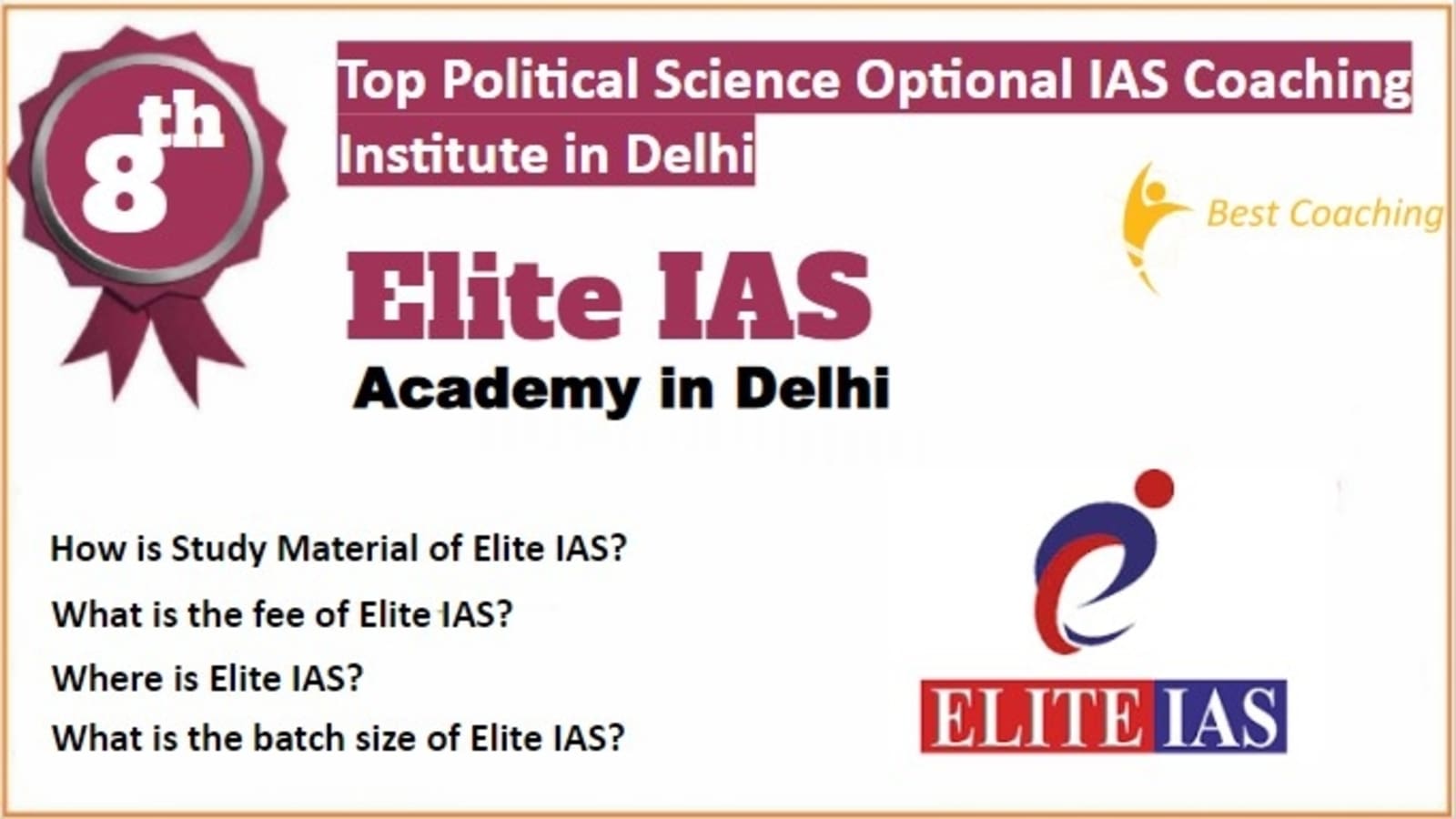 Elite IAS Political Science and International Relations optional IAS Coaching in Delhi. Rank 8th Political Science and International Relations optional IAS Coaching in Delhi. 8th Top Political Science and International Relations optional IAS Coaching in Delhi. Elite IAS Political Science and International Relations optional IAS Coaching in Delhi 2023. Best Political Science and International Relations optional IAS Coaching in Delhi Rank 8. 8th Best Political Science and International Relations optional IAS Coaching in Delhi with fees structure, contact Details, address and many other information related to coaching. List of Best 10 Political Science and International Relations optional IAS Coaching in Delhi Rank 8 Best Political Science and International Relations Optional IAS Coaching
