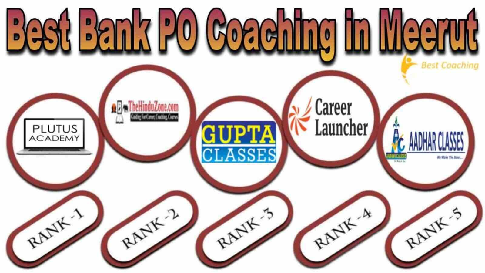 BEST BANK PO COACHING IN MEERUT