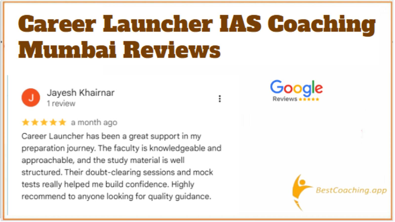 Career launcher Mumbai Coaching reviews