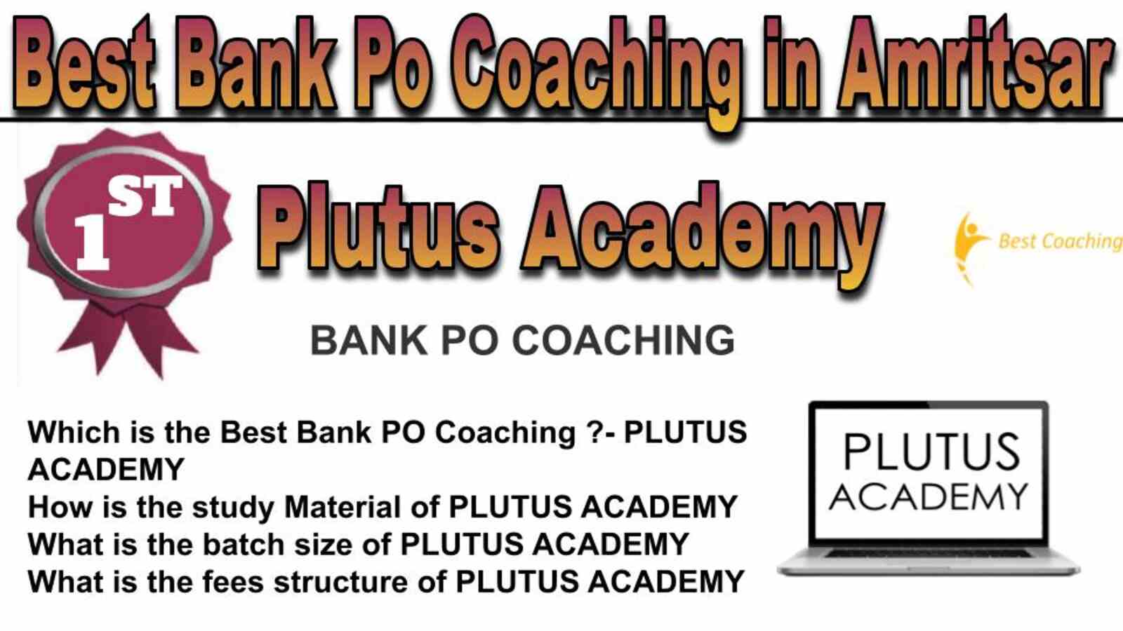 RANK 1 BEST BANK PO COACHING IN AMRITSAR