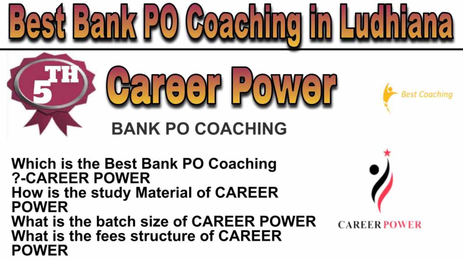 RANK 5 BEST BANK PO COACHING IN LUDHIANA