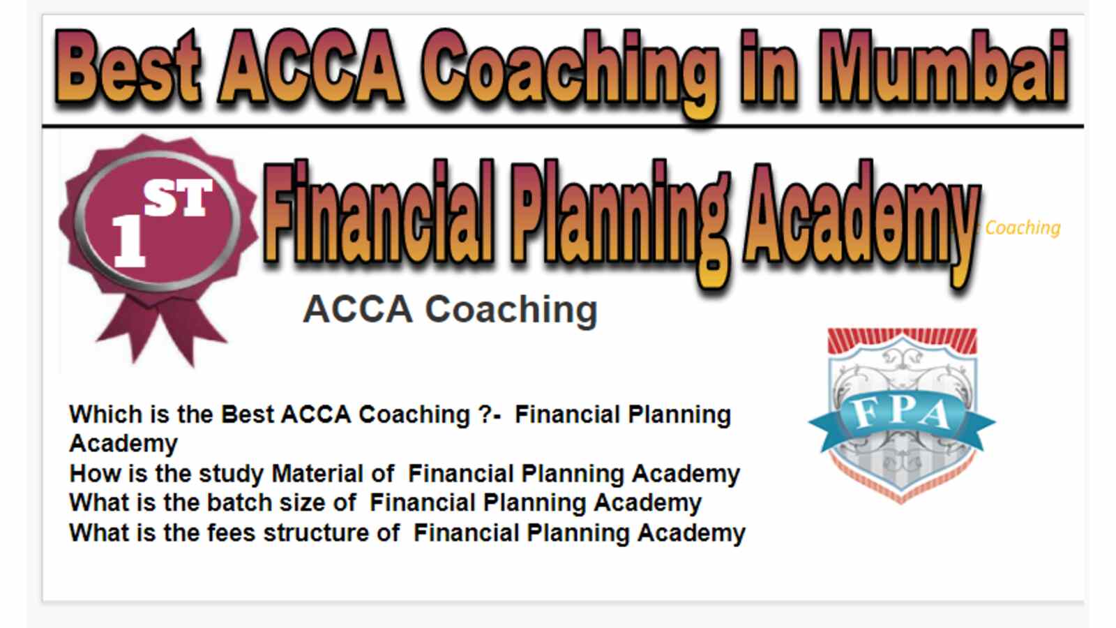 Rank1 Best ACCA Coaching in Mumbai
