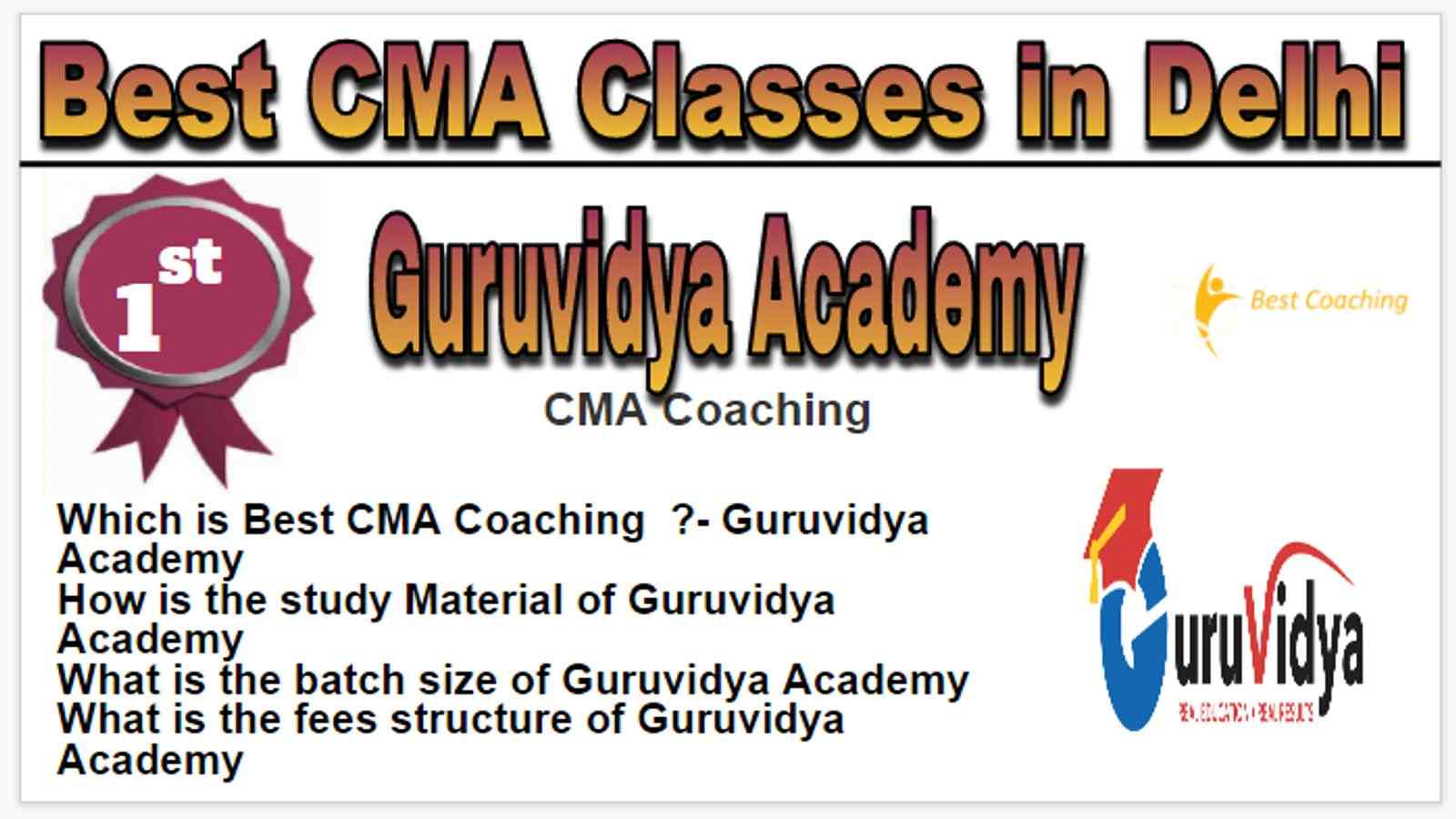 Rank 1 Best 10 CMA Classes in Delhi