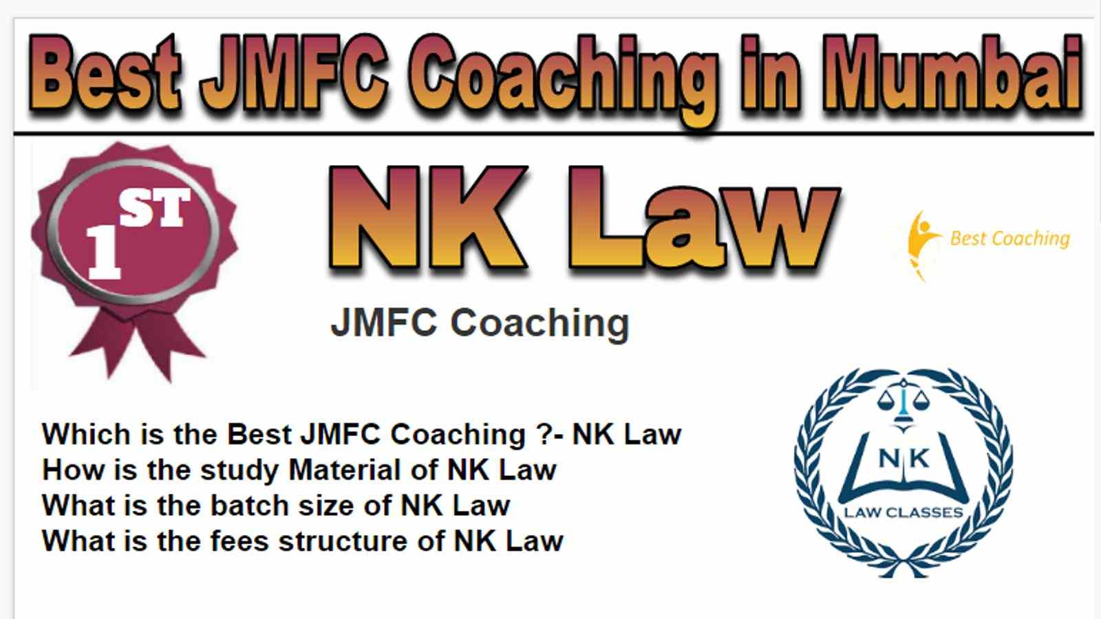 Rank 1 Best JMFC Classes in Mumbai