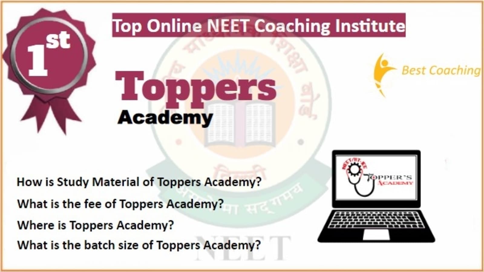 Rank 1 Best Online NEET Coaching