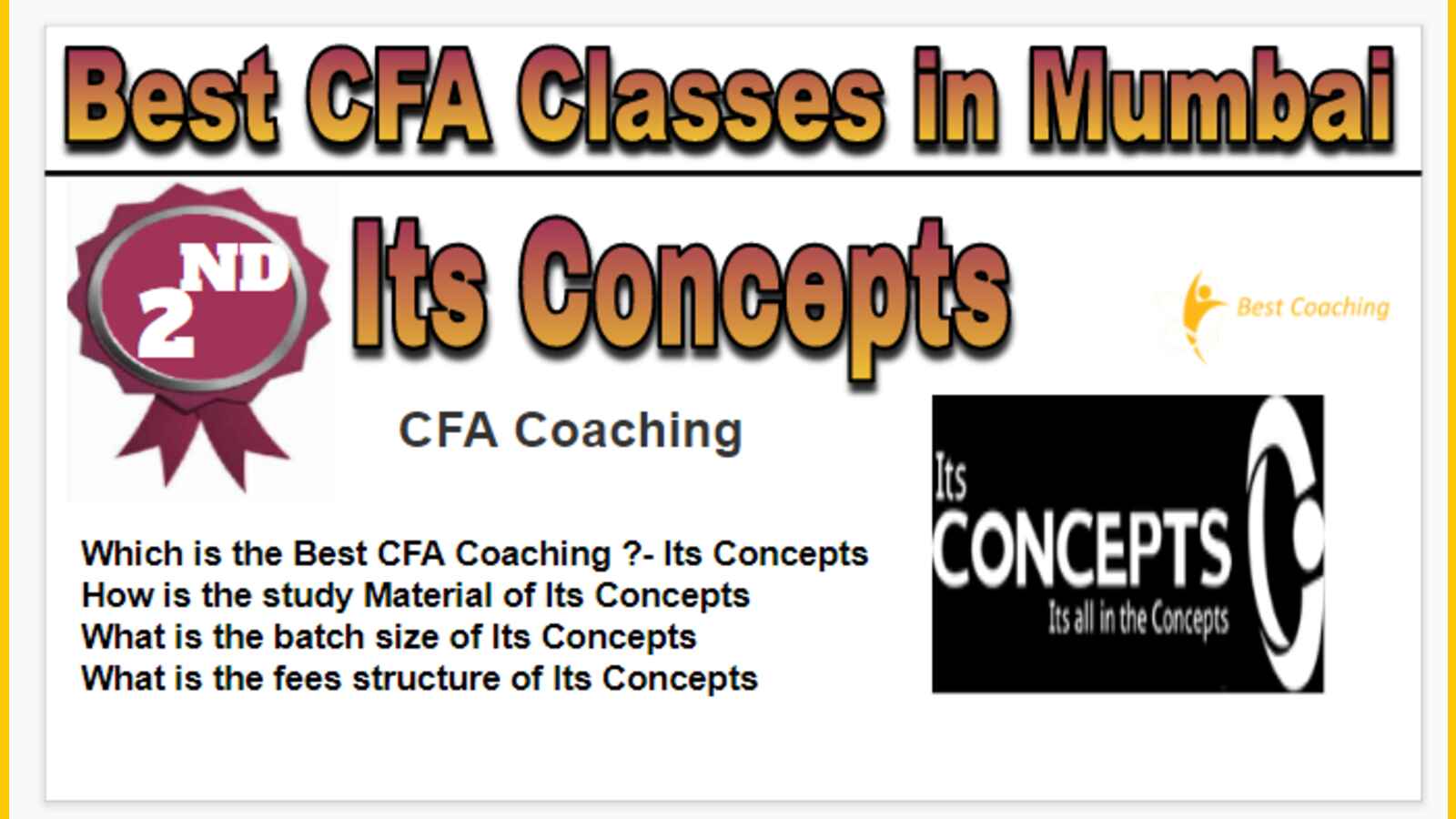 Rank 2 Best CFA Classes in Mumbai