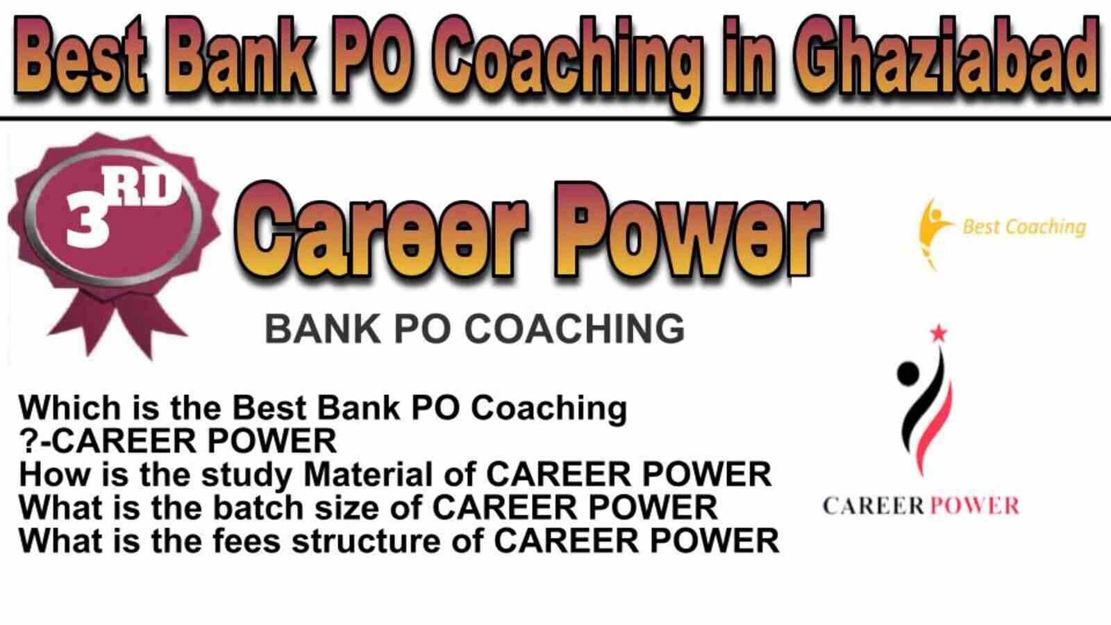 Rank 3 BEST BANK PO COACHING IN GHAZIABAD