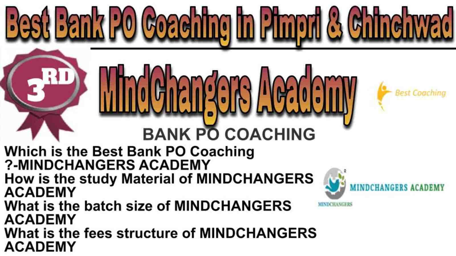 Rank 3 BEST BANK PO COACHING IN PIMPRI & CHINCHWAD