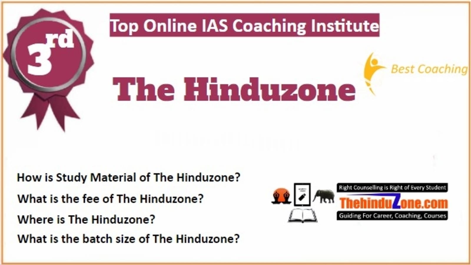Rank 3 Best Online IAS Coaching