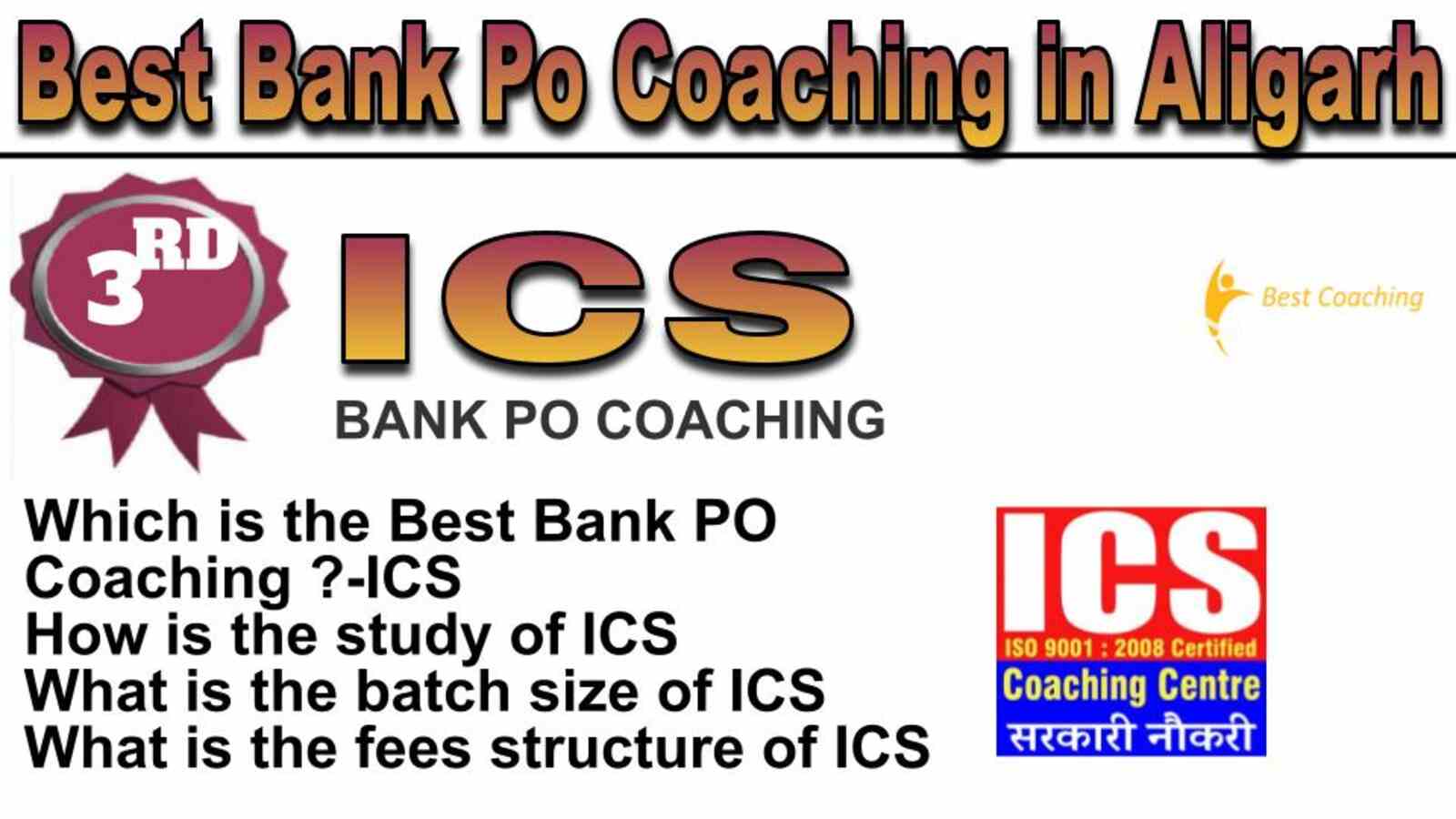 Rank 3 best bank po coaching in Aligarh