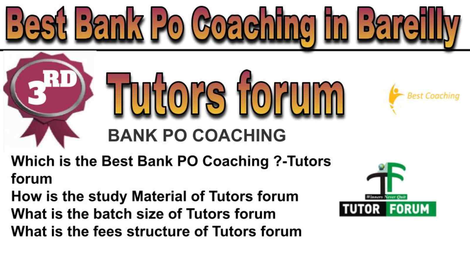 Rank 3 best bank po coaching in Bareilly