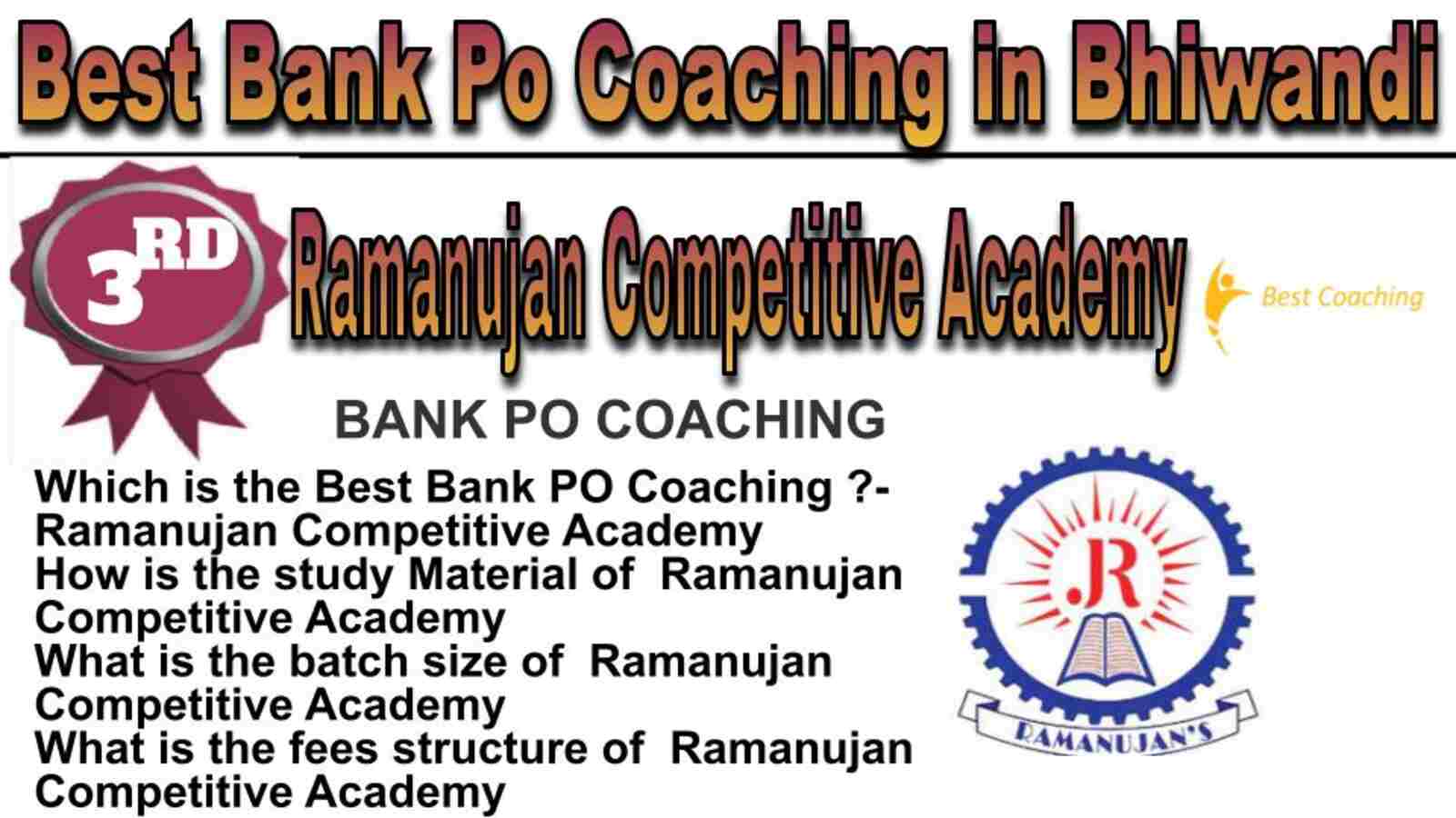 Rank 3 best bank po coaching in Bhiwandi