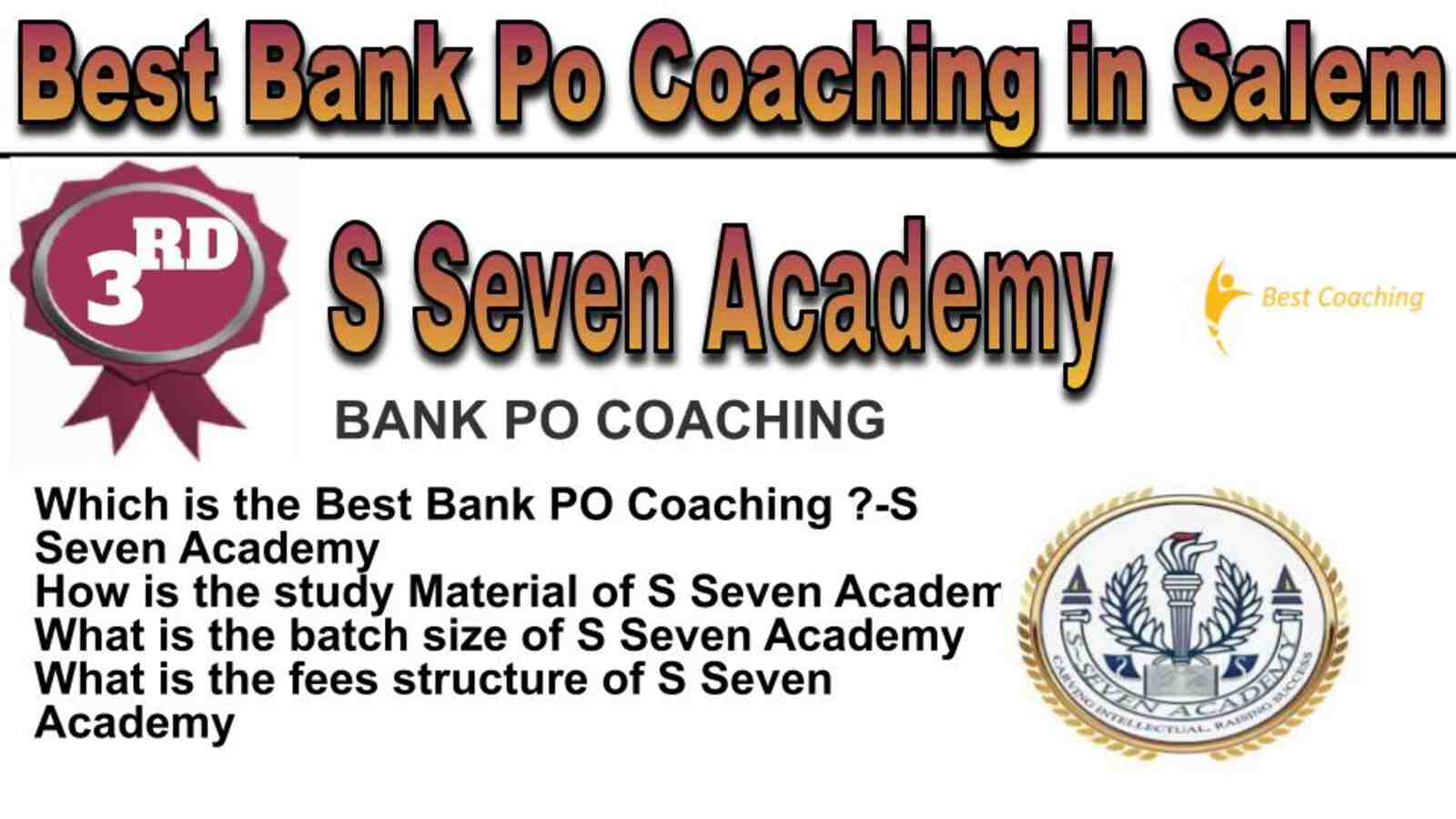 Rank 3 best bank po coaching in Salem