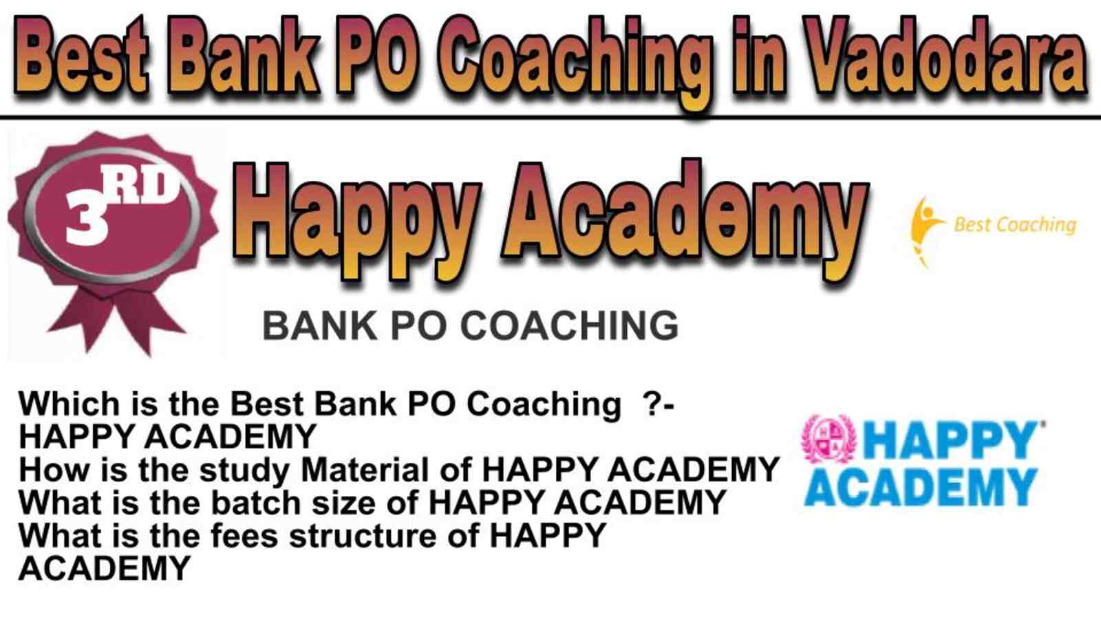 Rank 3 best bank po coaching in Vadodara