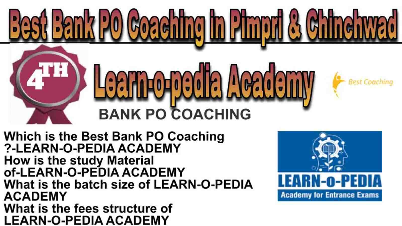 Rank 4 BEST BANK PO COACHING IN PIMPRI & CHINCHWAD
