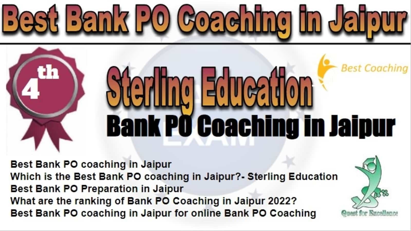 Rank 4 Best Bank PO Coaching in Jaipur