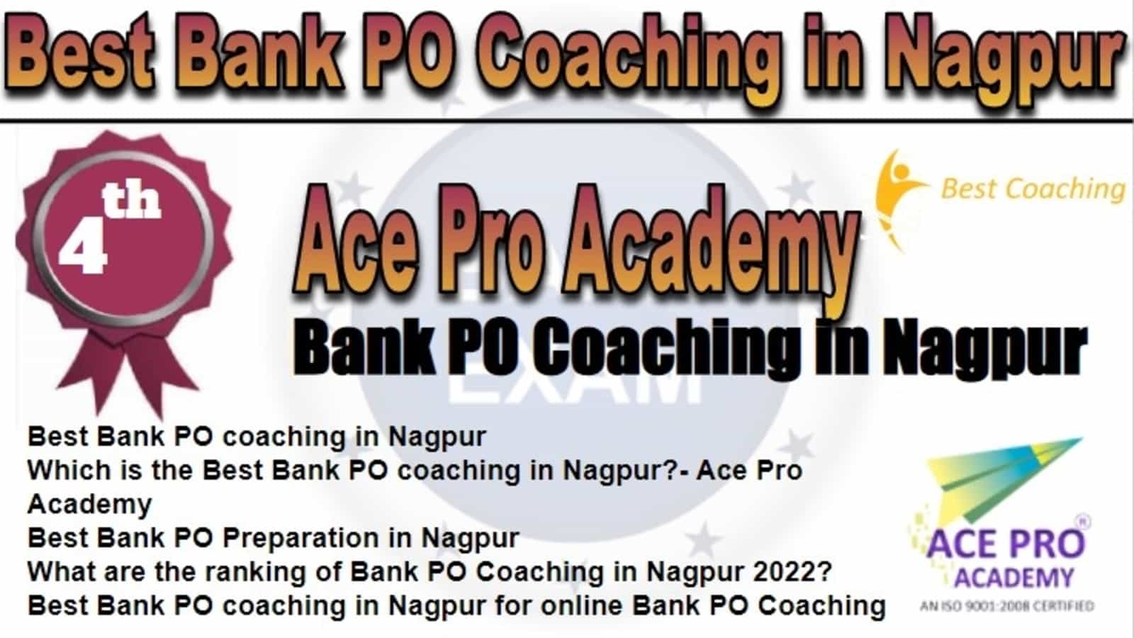 Rank 4 Best Bank PO Coaching in Nagpur