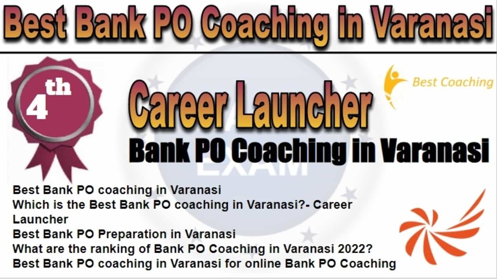 Rank 4 Best Bank PO Coaching in Varanasi