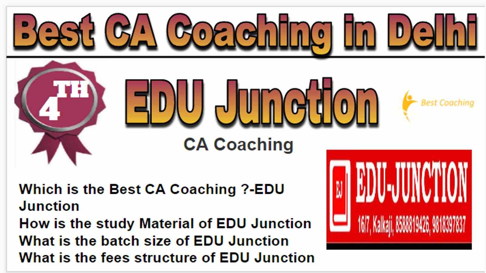 Rank 5 Best CA Coaching in Delhi