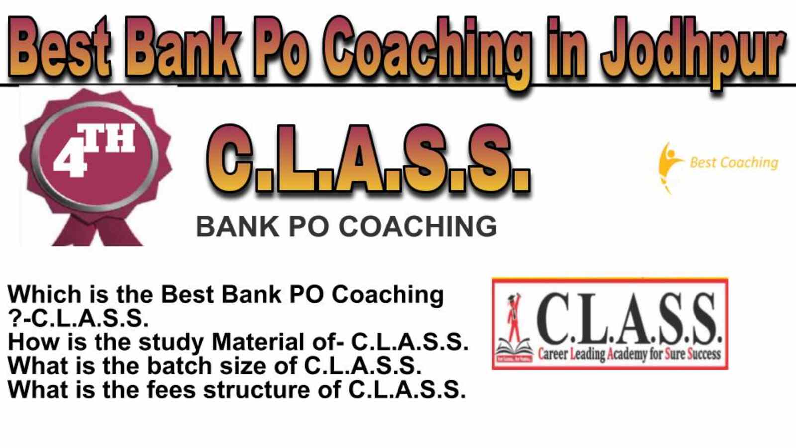 Rank 4 Best bank po coaching in Jodhpur