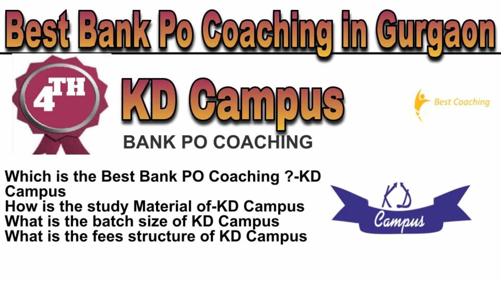 Rank 4 best bank Po coaching in Gurgaon