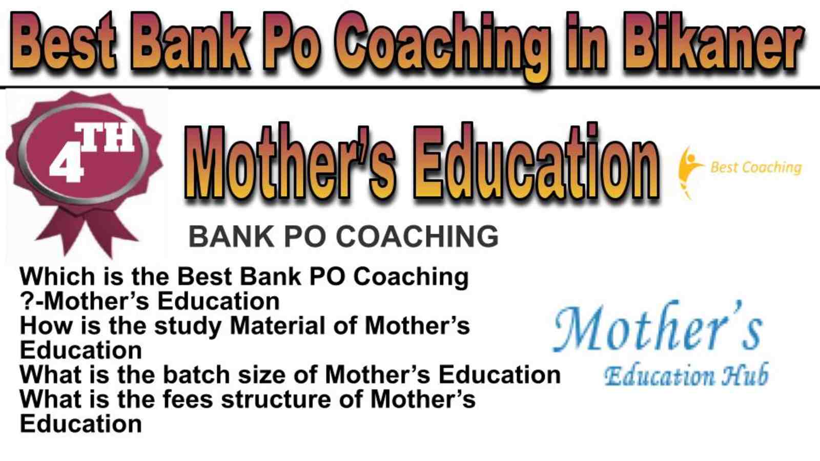 Rank 4 best bank po coaching in Bikaner