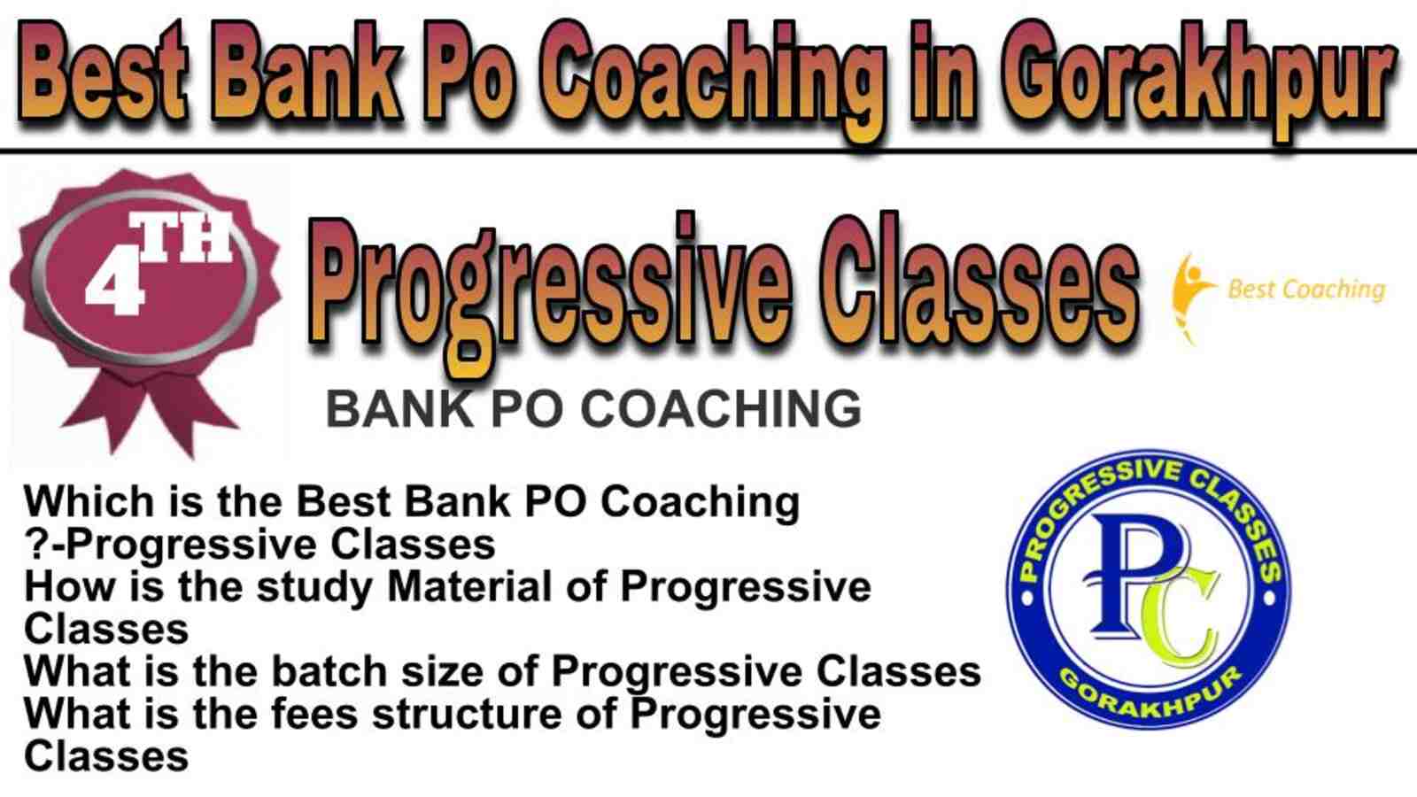 Rank 4 best bank po coaching in Gorakhpur