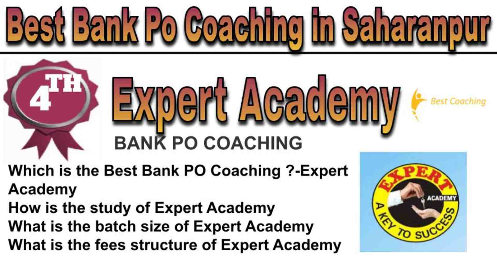 Rank 4 best bank po coaching in Saharanpur