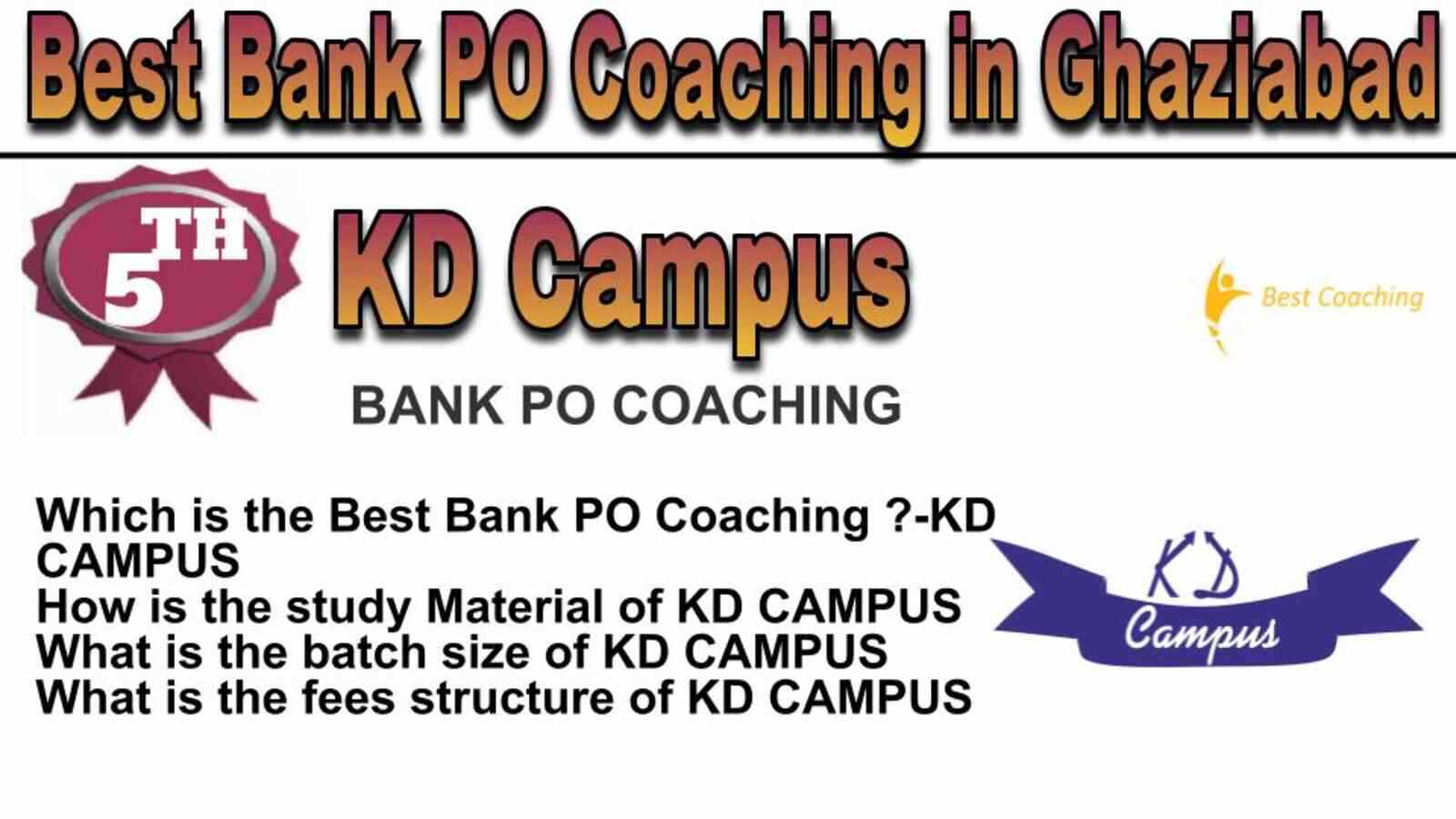 Rank 5 BEST BANK PO COACHING IN GHAZIABAD